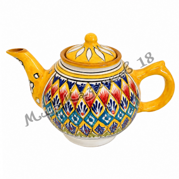 Чайник керамический 1 л (жёлтый)