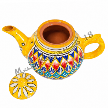 Чайник керамический 1 л (жёлтый)