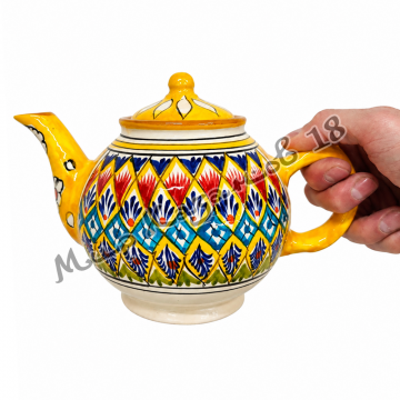 Чайник керамический 1 л (жёлтый)