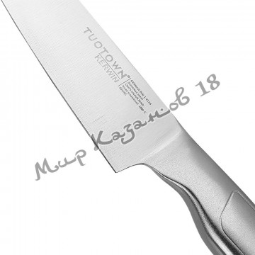 Кухонный шеф-нож (мини) Tuotown 255511 (KERWIN), рукоять сталь, сталь G 1.4116