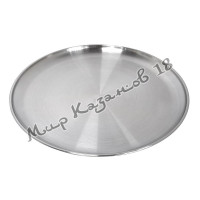 Поднос круглый матовый (жёсткий), диаметр 33 см, нерж. сталь