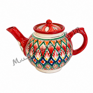 Чайник керамический 1 л (красный)