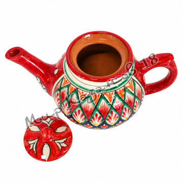 Чайник керамический 1 л (красный)