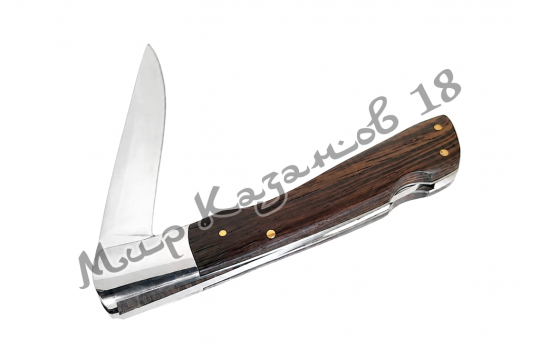 Нож складной S143 ЛАСКА со стопором, сталь 65Х13